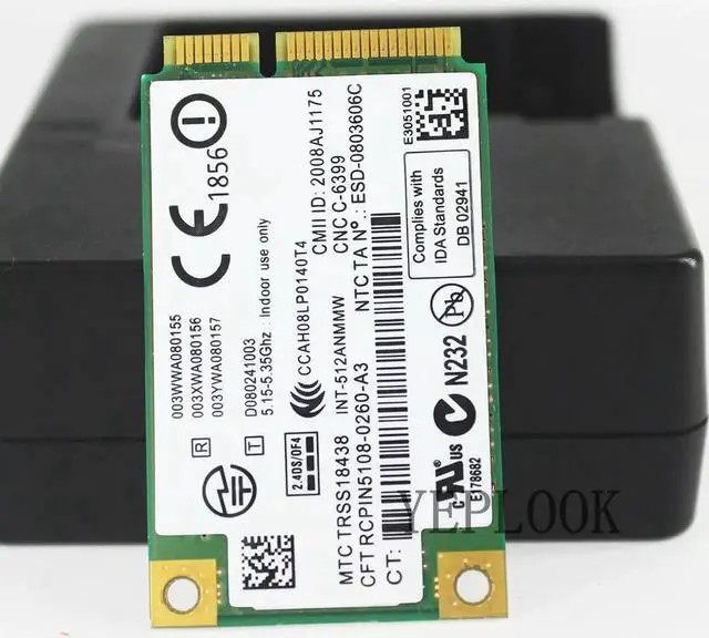 Alt view image 3 of 5 - JAENFONG 5100 512AN MMW 300Mbps Wireless PCI-E Wifi Dual band 2.4G/5Ghz 802.11N for Laptops General Edition WIFI CARD WLAN Card