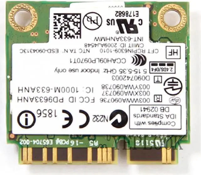 Alt view image 2 of 5 - JAENFONG Wireless Wifi Card 6300 633ANHMW 6300AGN Dual band 2.4Ghz and 5.0Ghz 450Mbps Mini Half PCI-e 802.11a/g/n For Intel Ultimate-N for laptop