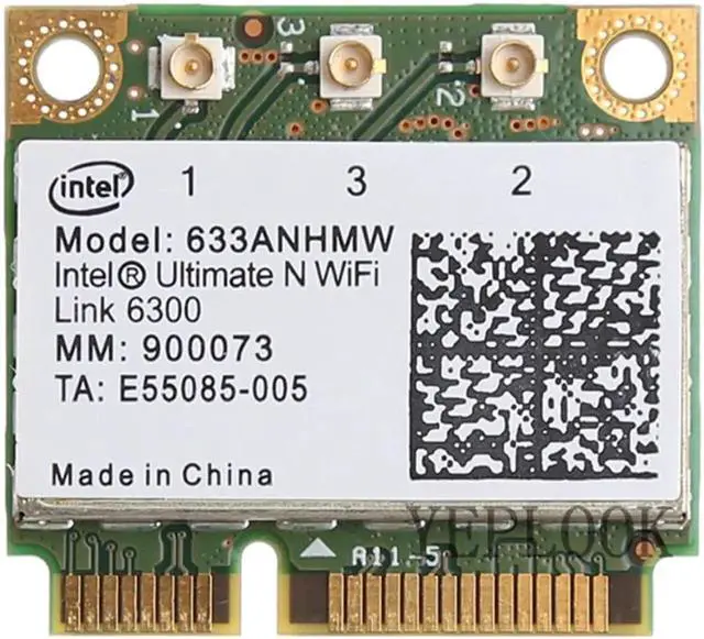 Main image of JAENFONG Wireless Wifi Card 6300 633ANHMW 6300AGN Dual band 2.4Ghz and 5.0Ghz 450Mbps Mini Half PCI-e 802.11a/g/n For Intel Ultimate-N for laptop