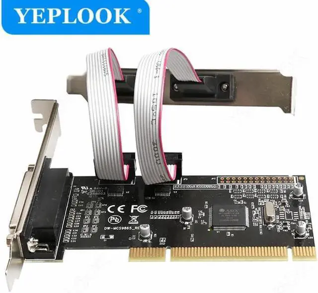 Alt view image 5 of 5 - JAENFONG PCI to 2 Serial Port 1 Parallel Port Industrial-Grade RS232 DB9 COM DB25 Printer LPT Expansion Card Chipset ASIX/AX9865 for PC