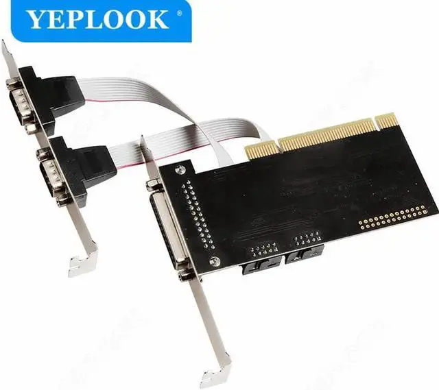 Alt view image 4 of 5 - JAENFONG PCI to 2 Serial Port 1 Parallel Port Industrial-Grade RS232 DB9 COM DB25 Printer LPT Expansion Card Chipset ASIX/AX9865 for PC