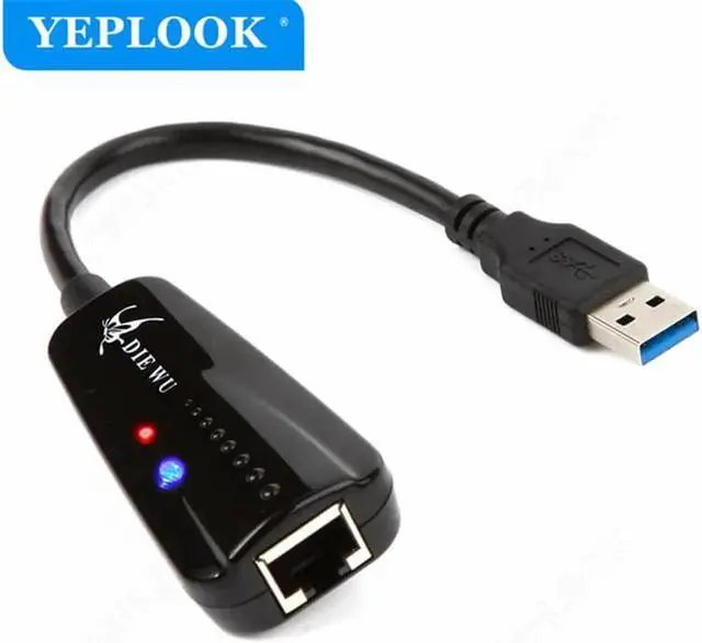 Alt view image 5 of 6 - JAENFONG 10/100/1000Mpbs USB 3.0 to RJ45 Wired Lan Adapter Ethernet Network Card For Laptop Desktop TV Box Android TV Chipset Realtek 8153