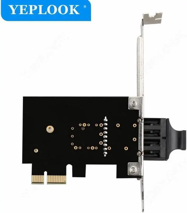Alt view image 2 of 3 - JAENFONG PCIe Single SC Port 10/100Mbps Fiber Lan Card Chipset Realtek/RT8106E 20KM WOL Support PXE for Computer Desktop TXA084-SC