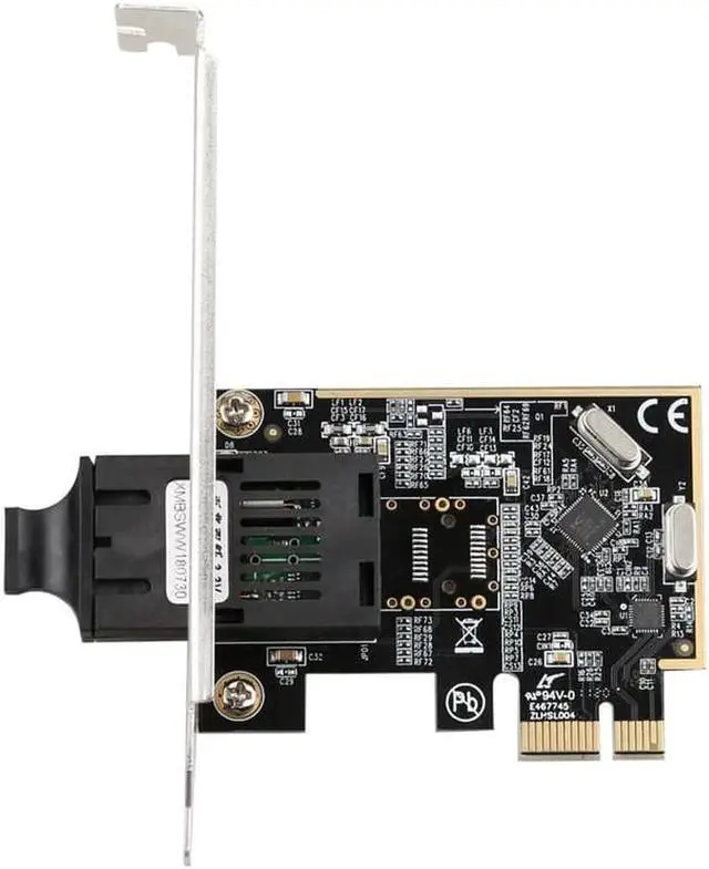 Alt view image 3 of 3 - JAENFONG PCIe Single SC Port 10/100Mbps Fiber Lan Card Chipset Realtek/RT8106E 20KM WOL Support PXE for Computer Desktop TXA084-SC
