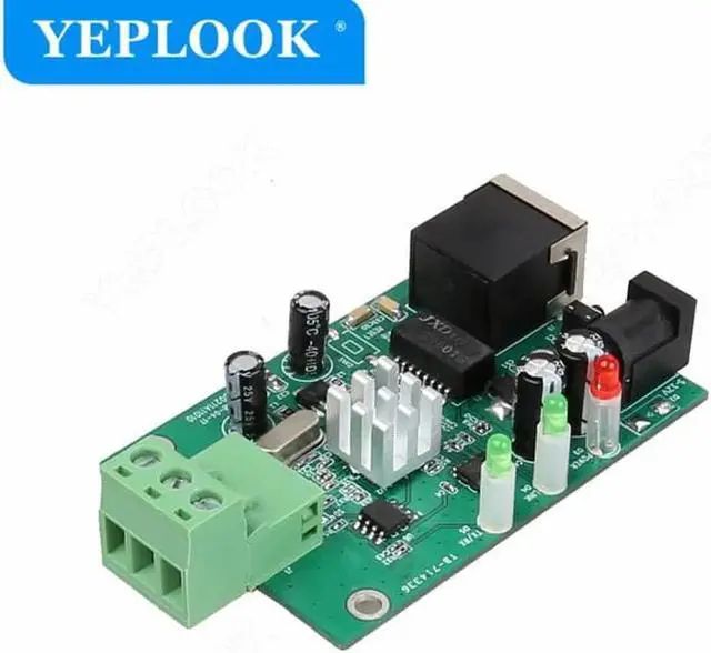 Alt view image 3 of 6 - JAENFONG Ethernet RJ45 to RS485 Converter Industrial Grade Serial Device Server Ethernet LAN Converter Adapter Support TCP/RTU/UDP Modes