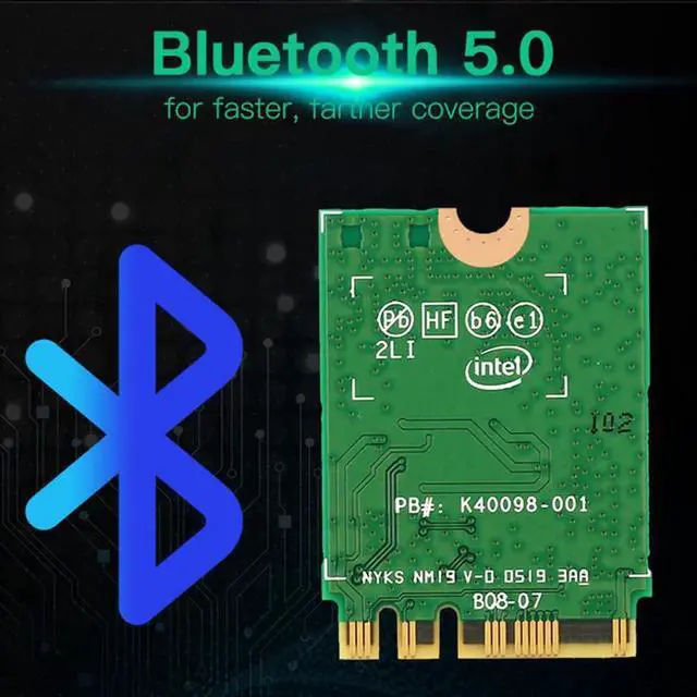 Alt view image 4 of 5 - JAENFONG WiFi 6 Dual Band 3000Mbps Wireless Card For Intel AX200 M.2 Bluetooth 5.0 2.4G/5Ghz 802.11ac/ax AX200NGW Wi-fi Adapter Antenna
