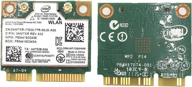 Main image of JAENFONG For Dual Band Intel Wireless-AC 7260 7260AC 7260HMW 2.4&5G 867M BT4.0 MiniPCIe WiFi Wireless Card