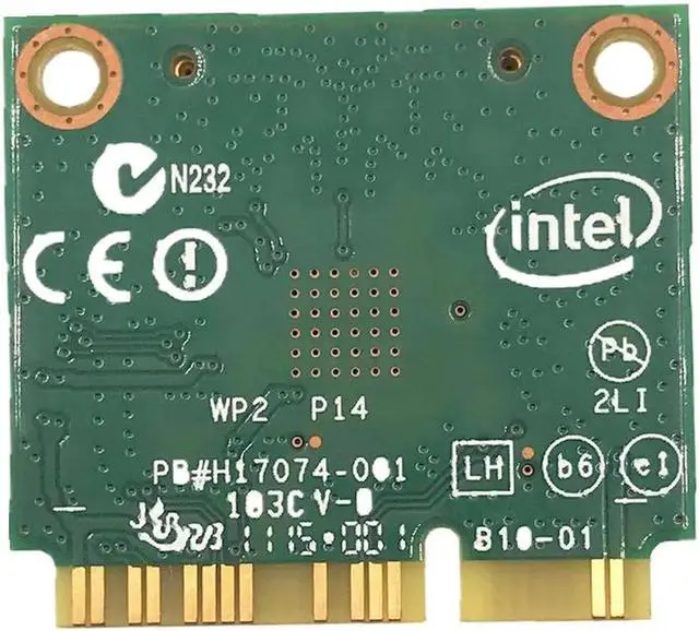 Alt view image 2 of 3 - JAENFONG For Dual Band Intel Wireless-AC 7260 7260AC 7260HMW 2.4&5G 867M BT4.0 MiniPCIe WiFi Wireless Card