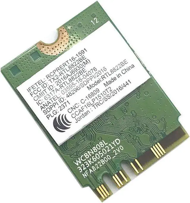 Alt view image 2 of 3 - JAENFONG Realtek RTL8822BE 802.11AC 2.4G/5GHz WiFi Bluetooth 4.1 NGFF Wireless Adapter M.2 WIFI CARD