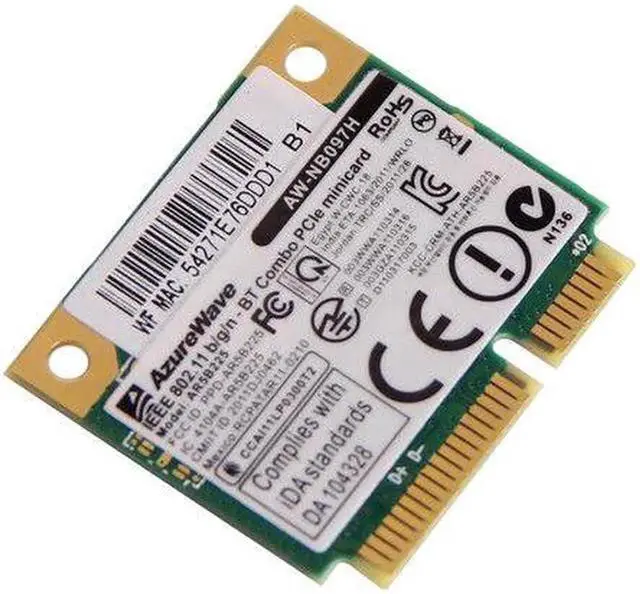 Alt view image 3 of 4 - JAENFONG 150Mbps Atheros AR5B225 PCI-E Wireless WiFi Bluetooth 4.0 Card 802.11n 2.4GHz