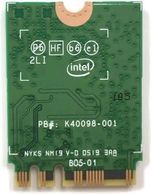 Alt view image 2 of 2 - JAENFONG Dual band 2.4Gbps Intel Wi-Fi 6 AX200NGW 802.11ax/ac MU-MIMO 2x2 Wifi AX200 NGFF M.2 Bluetooth 5.0 Network Wlan Card