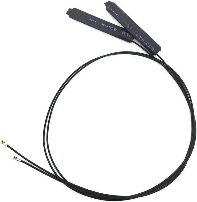 Alt view image 2 of 4 - JAENFONG 2pcs Internal Antennas 40cm/15.7 inches IPEX MHF4 2. 4/5G wifi antennas for BCM94352Z Intel 8260 7265 7260 3160 AC NGFF M.2 card