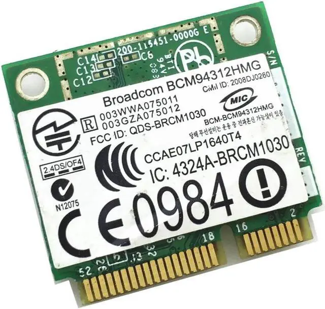 Alt view image 3 of 4 - JAENFONG For BCM94312HMG Wireless Mini pci-e Card for DW1397 WLAN WIFi 802.11a/b/g 54Mbps Network adapter