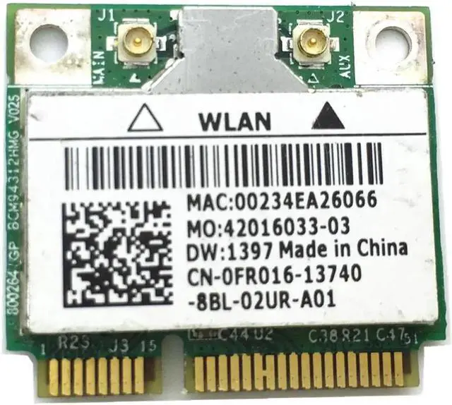 Main image of JAENFONG For BCM94312HMG Wireless Mini pci-e Card for DW1397 WLAN WIFi 802.11a/b/g 54Mbps Network adapter