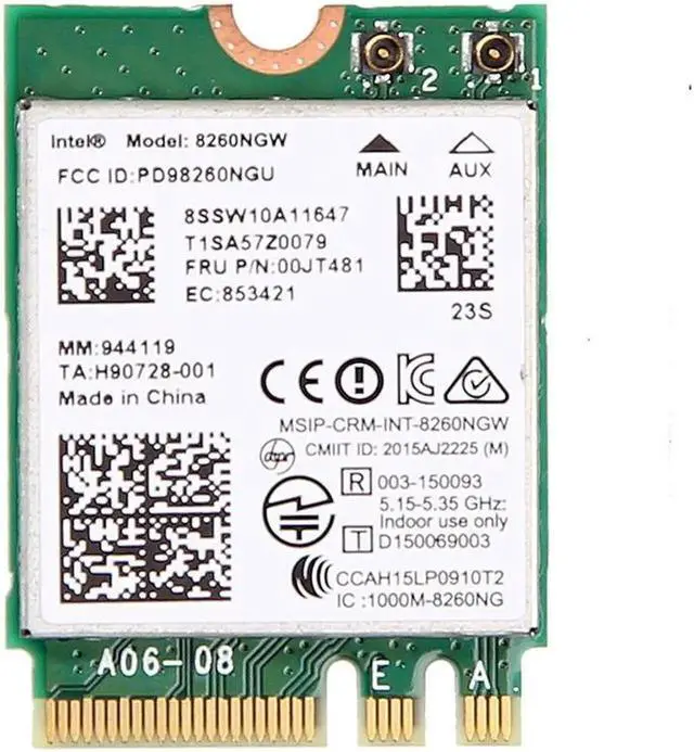 Main image of JAENFONG For Lenovo Dual Band Wireless-AC 8260 8260NGW NGFF M.2 802.11ac 867Mbps WIFI Bluetooth 4.2 Wlan Card