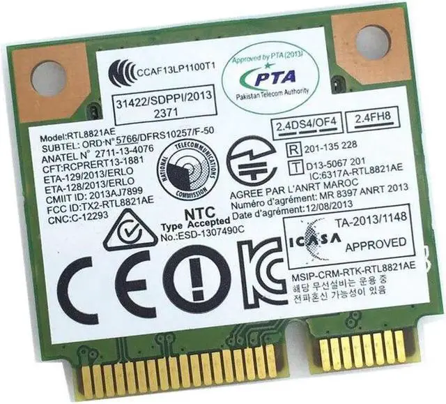 Alt view image 2 of 2 - JAENFONG Wireless WiFi RTL8821AE 802.11a/b/g/n/ac WiFi 2.4/5.0 GHz Bluetooth 4.0 Combo Card Exceed Intel 3160