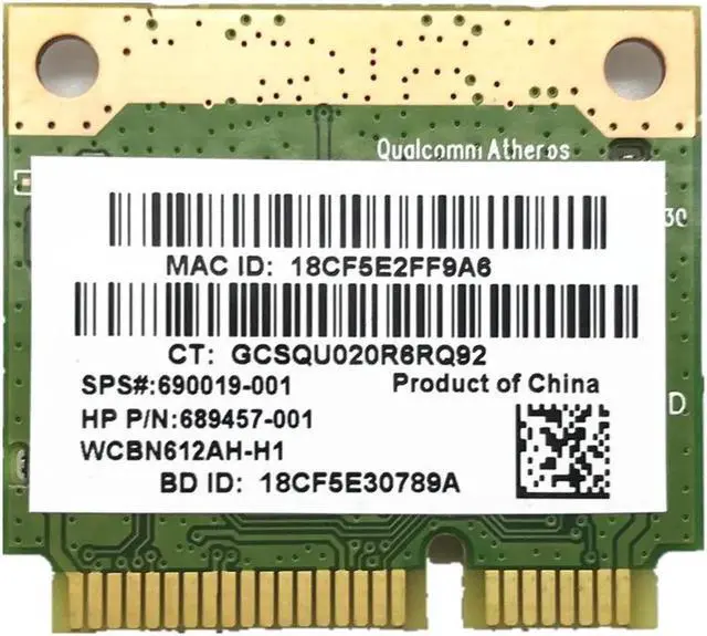 Alt view image 4 of 4 - JAENFONG For 655 CQ58 ENVY M4 M6 DV7 QCWB335 WIFI Wireless 150M + Bluetooth BT 4.0 Card