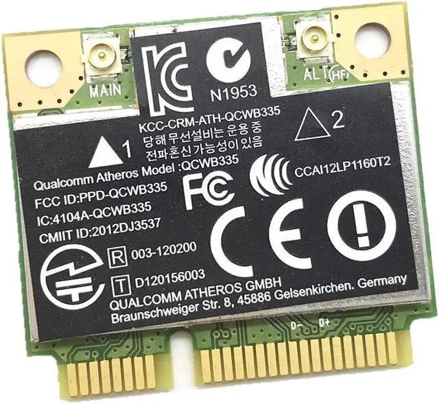 Alt view image 2 of 4 - JAENFONG For 655 CQ58 ENVY M4 M6 DV7 QCWB335 WIFI Wireless 150M + Bluetooth BT 4.0 Card