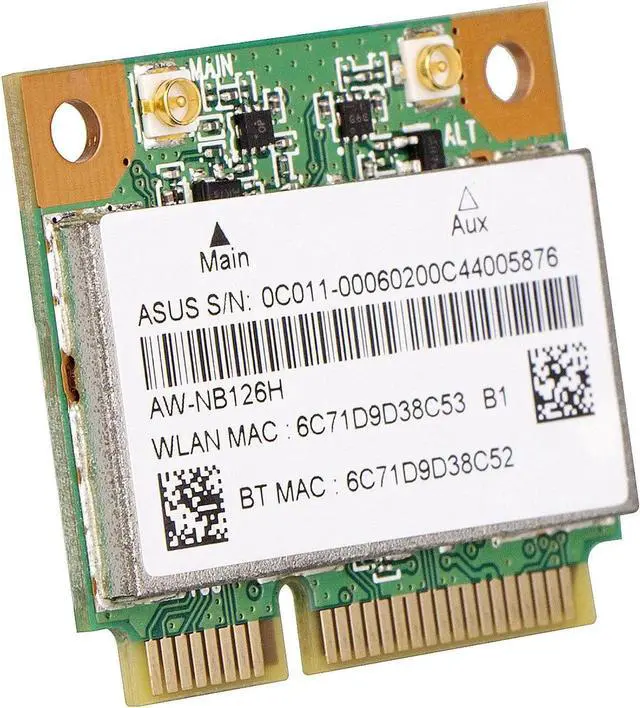 Alt view image 6 of 6 - JAENFONG AR5B225 WiFi 300Mbps Bluetooth 4.0 Half Mini PCI-e Card 802.11abgn For Laptop