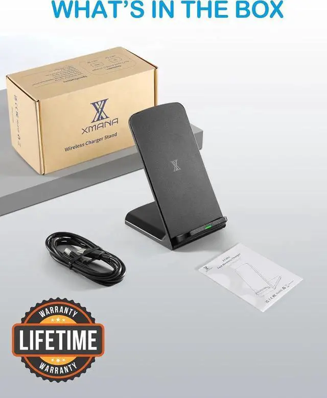 Alt view image 6 of 6 - Wireless Phone Charger for Google Pixel 3 4 XL 5 6 7 8 9 Pro Android & iPhone 16-15W Fast Qi Wireless Charging Station for Galaxy S25 S24 S23 S22 Z Flip Fold OnePlus (Black)