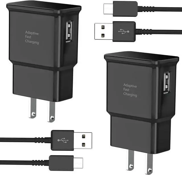 Main image of JAENFONG Type C Fast Charger for Android Charger Phone USB-C Charger Block Cable Cord 6.6ft for Galaxy S24/S23/S23+/S22/S21/S20/S10e/S9/S8/Note20/Note10/Note9/Z Fold 3/4/5 2-Pack