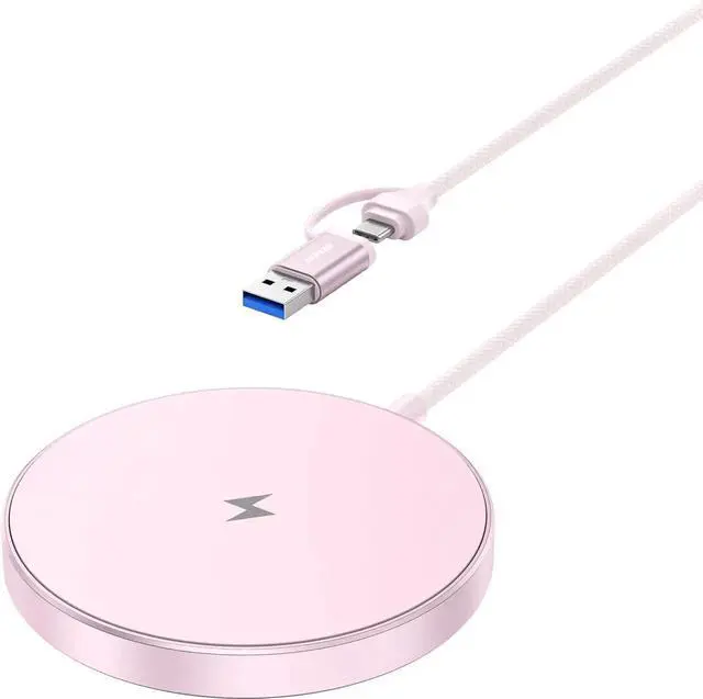 Main image of Magnetic Wireless Charger 15w Compatile with MagSafe Charger/iPhone 16/16 Pro/16 Plus/16 Pro Max/iPhone 15 Pro Max Plus/iPhone 14 13 12 Series Wireless Mag Safe Charging Pad Mag Charger