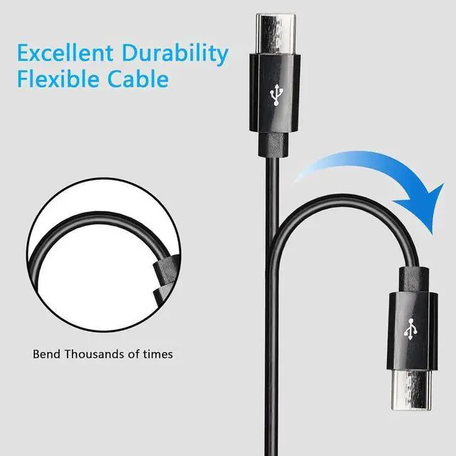 Alt view image 2 of 6 - JAENFONG USB Type C Splitter Charging Cable 4.9ft 4 in 1 Multi Charging Cable USB A to 4 x USB Type C Y Splitter Data Snyc Cord(1.5m-4 USB C Black)
