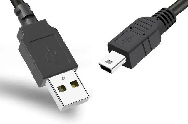 Main image of Mini USB Cable for GoPro Hero 4 3 2 1-3ft Camera Data Sync and Charging Cord USB A to Mini B Fast Charger Cord for Gopro Hero 3+ Silver Black White