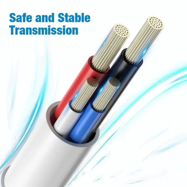 Alt view image 3 of 7 - Certified 30 Pin USB Charging Cable 4.0ft USB Sync Charging Cord iPhone Compatible for 4 4s 3G 3GS iPad 1 2 3 iPod Touch Nano White (1 PCS)