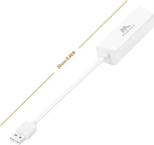 Alt view image 5 of 7 - JAENFONG USB Ethernet LAN Network Adapter Compatible with Laptops and All USB 2.0 Compatible Computers Including Windows 7 to 11 Vista Mac OS X and macOS - by