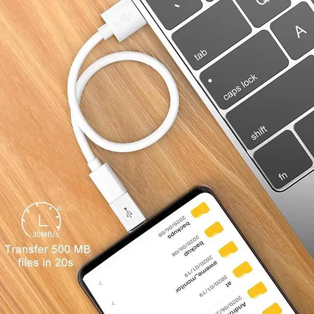 Alt view image 7 of 7 - JAENFONG Adapter Micro USB to USB C (4 Pack) Micro-USB Female to USB-C Male OTG Adapter Compatible with Galaxy LG Type-C Phones Tablets and More (2 Black and 2 White)