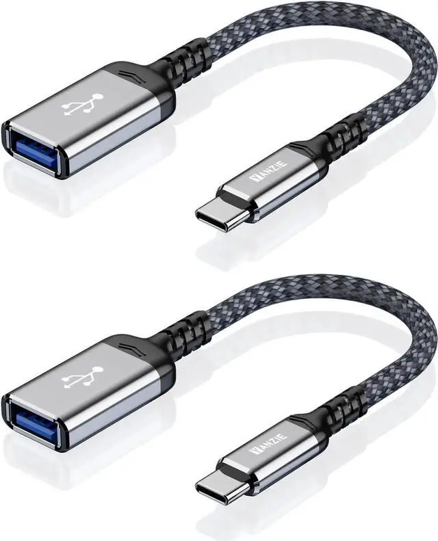 Main image of JAENFONG 2-Pack USB-C Female to USB-A Female Adapter - Compatible with iPhone 15 Pro/Max MacBook Pro/Air iPad Pro Google Pixel Galaxy