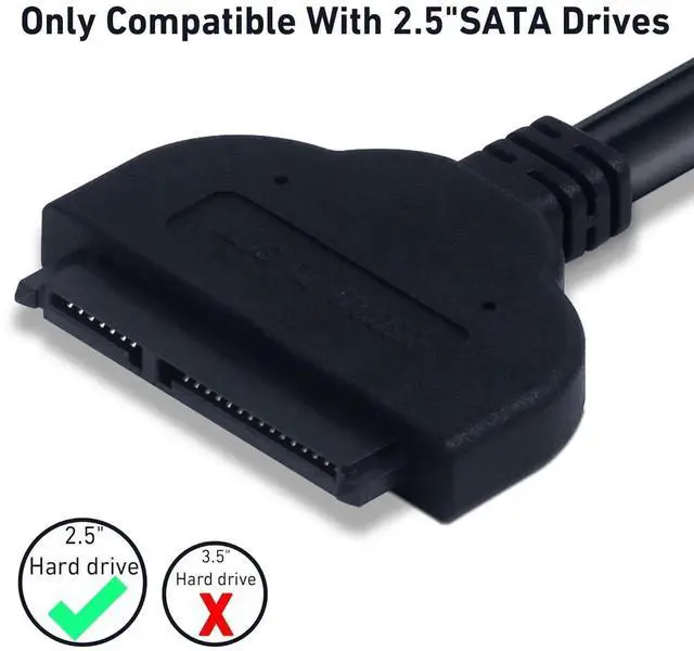 Alt view image 7 of 7 - JAENFONG SATA to USBSata to USB AdapterSATA to USB Cable for 2.5 inch HDD and SSD 5Gbps Superspeed Compatible with USB 2.0 1.1 Older SATA Connector