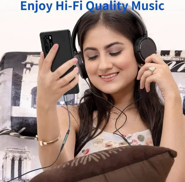 Alt view image 2 of 6 - JAENFONG USB Type C to 3.5mm Headphone Jack Adapter (2-Pack) USB C to Aux Female Audio Dongle Cable Cord Compatible with iPhone 16/15 Pro/15 Plus/15 Pro Max iPad Pro MacBook Galaxy S24 S23 S22