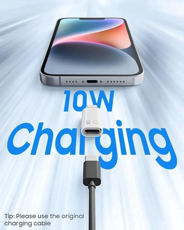 Alt view image 2 of 7 - JAENFONG USB C Female to Lightning Male Adapter Lightning Male to USB-A Female OTG Adapter Connector for iPhone 14/13/12/11 Pro Max/iPad/iPod/AirPods Support 10W Fast Charging/Data Transfer/Audio