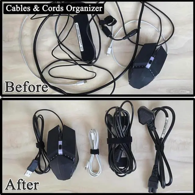 Alt view image 5 of 5 - 50pcs 4 Inch Cable Ties for Charging Cords Wire Ties Cord Ties Cable Straps Reusable Adjustable Heavy Duty Self-Locking Black