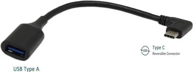 Alt view image 2 of 7 - USB C OTG Cable Type C 3.1 Male Cable SinLoon High Speed USB 3.0 (Type A) Female to USB 3.1 C (Type C) Male Left or Right 90 Degree Angle OTG Sync & Charge Converter Adapter Cable Cord(3.0F-CM 7inch)