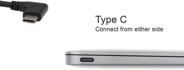 Alt view image 5 of 7 - USB C OTG Cable Type C 3.1 Male Cable SinLoon High Speed USB 3.0 (Type A) Female to USB 3.1 C (Type C) Male Left or Right 90 Degree Angle OTG Sync & Charge Converter Adapter Cable Cord(3.0F-CM 7inch)