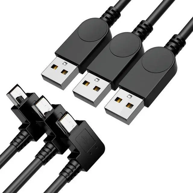 Main image of Mini USB Cable Mini USB Cable 90 Degree USB 2.0 A to Mini B USB Cable Right Angle USB 2.0 A-Male to Mini-B Adapter Cord Power Charger Wire for GPS Car Dash Cam Dashcam DVR Backup Camera Camcorder-3pcs