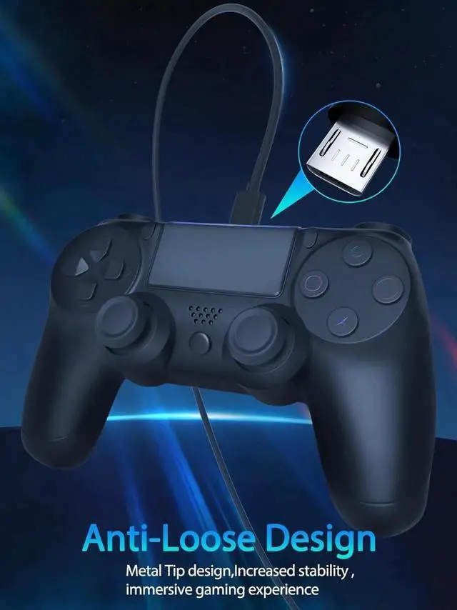 Alt view image 6 of 6 - 10ft PS4 Controller Charging Cable Compatible with Xbox One Controller PS4 Charger Cord for Playstation-4 PS 4 Slim Pro Dualshock 4 Fire Stick Game Accessories Micro-USB Data Cord for Xbox One S X