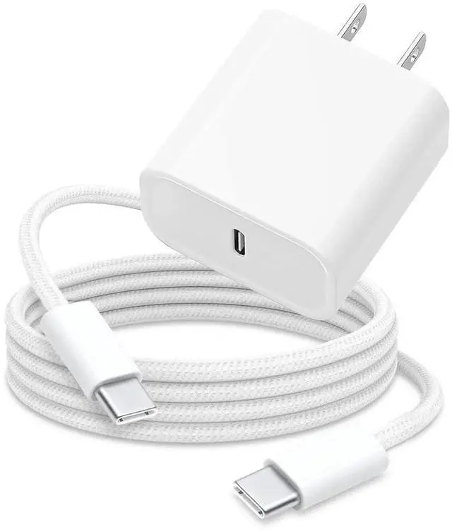 Main image of 6FT 20W Fast Charger Adapter for AirPods 4 Gen 4 Generation 2 2nd AirPod Max 2024 iPhone 16e 16 15 iPad Air Pro 13/12.9 10th 5/4 USB Type C Woven Cable Charging Heads and More