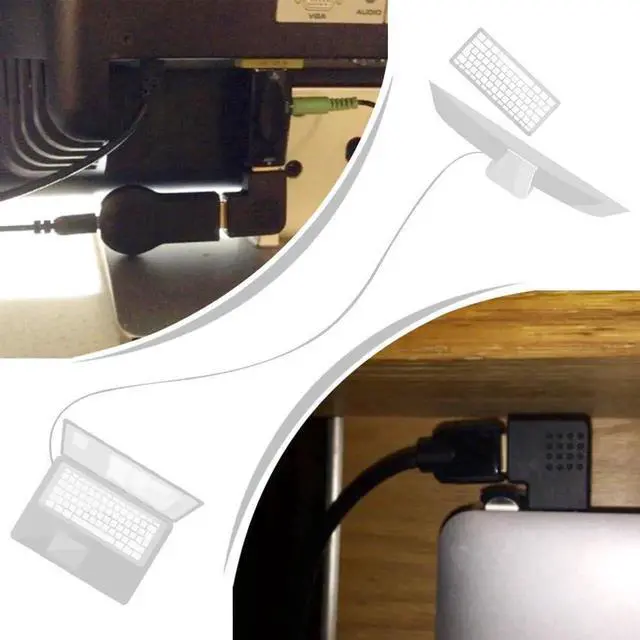 Alt view image 2 of 7 - JAENFONG HDMI 90 and 270 Degree Adapter 4-Pack HDMI Right Angle Male to Female Vertical Flat Adapter L Shape Extender 3D 4K HDR Supported