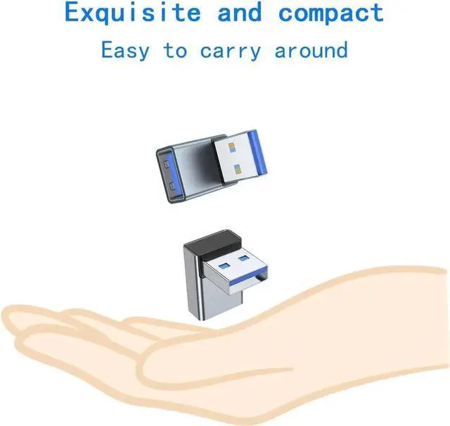 Alt view image 2 of 4 - JAENFONG 90 Degree USB A Adapter Upward Angle USB A Male to Female Converter Extender for PC Laptop USB 3.0 Charger Power Bank and More 2 Pack