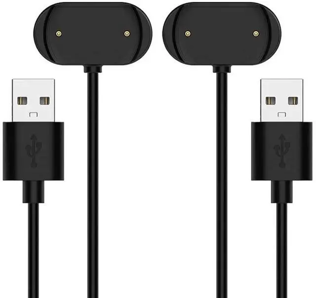Alt view image 3 of 7 - for Amazfit GTR 2 Charger USB Charging Cable for T-Rex Pro GTR 2e GTS 2 GTS 2e GTS 2 / GTS 4 Mini Bip 5 Bip 3 Bip U Pro Zepp E/Z Smartwatch (2-Pack 3.3ft/100cm)