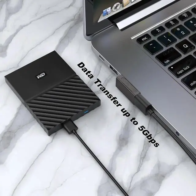 Alt view image 2 of 6 - JAENFONG 90 Degree USB 3.0 Adapter (4 Pack) Up Down Left and Right Angle USB-A Male to Female Extender Connector