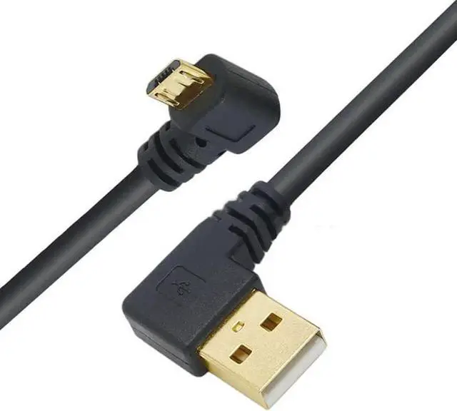 Alt view image 6 of 7 - JAENFONG USB to Micro USB Cable 6Inch Right Angle Short USB Micro Cord 90 Degree Fast Charging Cable with Gold Plated Connectors for Galaxy S7/S6/S5 Kindle Fire TV Stick More (3-Pack)