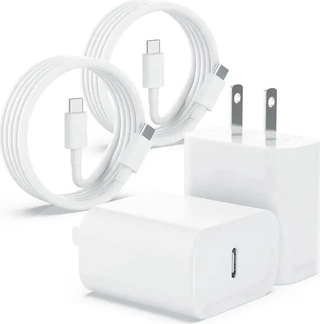 Main image of iPhone 16 15 Charger Fast Charging Type C Chargers USB C Charger Block iPhone 16 Chargers with 2 Pack 6FT Cable for iPhone 16/16 Pro/16 Pro Max/15/15 Plus/15 Pro/15 Pro Max/iPad Pro/AirPods
