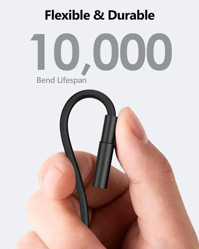 Alt view image 2 of 6 - JAENFONG Right Angle Micro USB Cable 1.5FT [2 Pack] 18W Short 90 Degree Micro USB Cable Fast Charging USB 2.0 Data Sync Compatible for Galaxy S7 Edge S6 S5 Moto E6 5 4 LG-Black