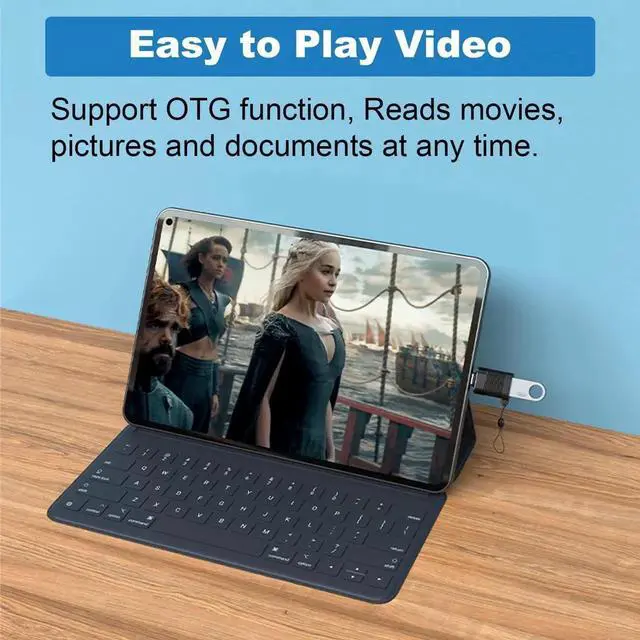 Alt view image 6 of 6 - JAENFONG AreMe USB C Adapter (6 Pack) Micro USB Male to USB C Female USB 3.0 Male to USB C Female USB Type-C Male to USB 3.0 Female Converter Connector (Black)