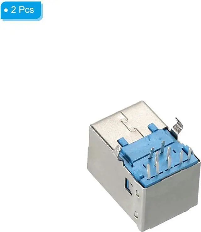 Alt view image 3 of 7 - JAENFONG USB Connector 3.0 Type B 9Pin Female 90 Degree Jack Solder USB Repair Replacement Adapter for Circuit Boards PCB Board Digital Devices Pack of 5